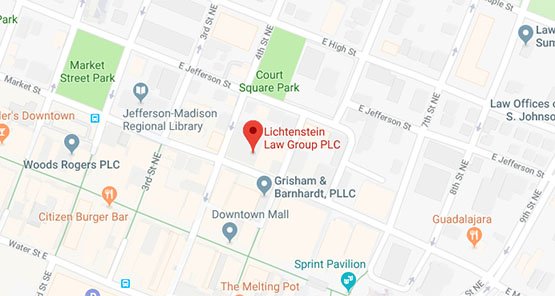 Lichtenstein Law Group PLC Charlottesville, Virginia Office Map